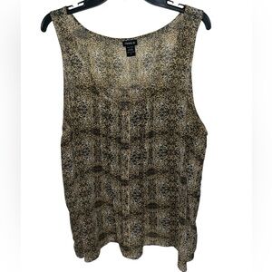 Torrid Animal Print Sleeveless Top Size 2X